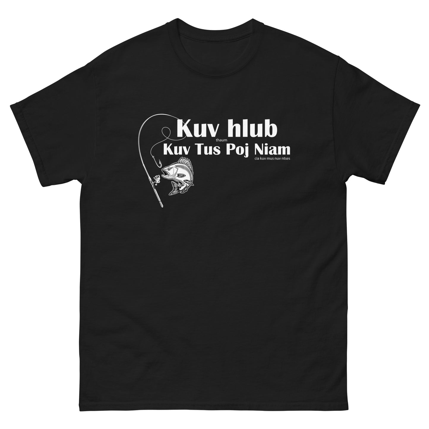Hmong - Kuv Hlub Kuv Tus Poj Niam - Black - Short-Sleeve Unisex T-Shirt