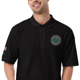 FAA Logo Men's Premium Polo - Green Letters