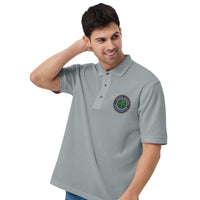 FAA Logo Men's Premium Polo - Green Letters