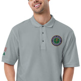 FAA Logo Men's Premium Polo - Green Letters