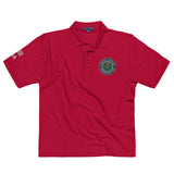 FAA Logo Men's Premium Polo - Red - White Letters