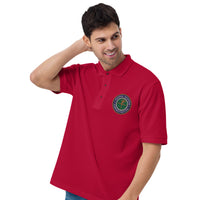 FAA Logo Men's Premium Polo - Red - White Letters