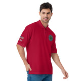 FAA Logo Men's Premium Polo - Red - White Letters