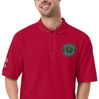 FAA Logo Men's Premium Polo - Red - White Letters