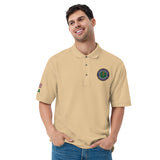 FAA Logo Men's Premium Polo - Green Letters