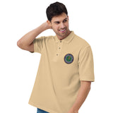 FAA Logo Men's Premium Polo - Green Letters