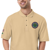 FAA Logo Men's Premium Polo - Green Letters