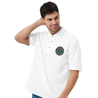 FAA Logo Men's Premium Polo - Green Letters