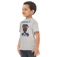 Semper P - Toddler Jersey T-shirt - White/Gray/Navy