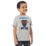 Semper P - Toddler Jersey T-shirt - White/Gray/Navy