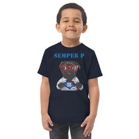 Semper P - Toddler Jersey T-shirt - White/Gray/Navy