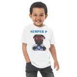 Semper P - Toddler Jersey T-shirt - White/Gray/Navy