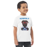 Semper P - Toddler Jersey T-shirt - White/Gray/Navy