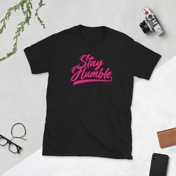 Stay Humble - Black/Navy/White - Short-Sleeve Unisex T-Shirt