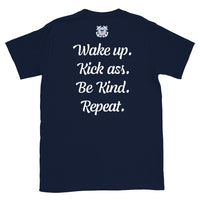 USCG ODU T-Shirt - Wake up. Kick ass. Be Kind. Repeat. - Unisex - Navy