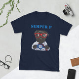 Semper P - Unisex T-shirt - White/Gray/Navy