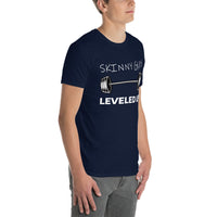 Skinny Guy Leveled Up - Short-Sleeve Unisex T-Shirt - Navy