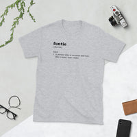 Funtie - White/Grey - Short-Sleeve T-Shirt