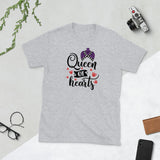 Queen of Hearts - White/Grey - Short-Sleeve T-Shirt