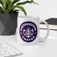 Hmongbuck Coffee White Glossy Mug